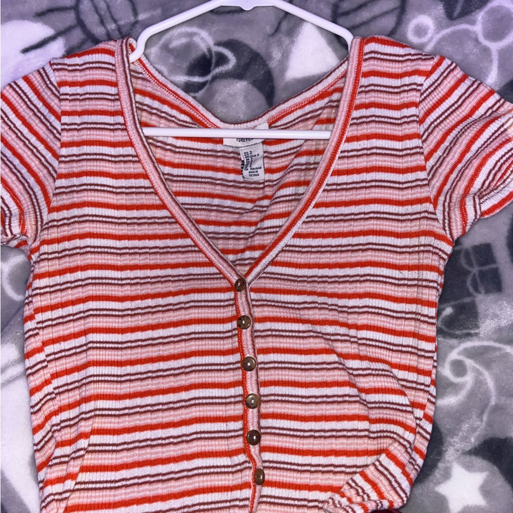 striped crop top
